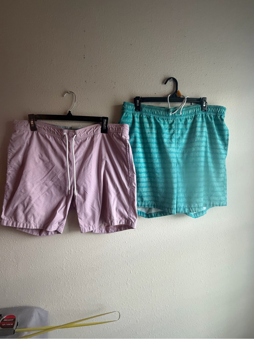 Bonobos Pastel Pink and Aqua Athletic Drawstring Shorts